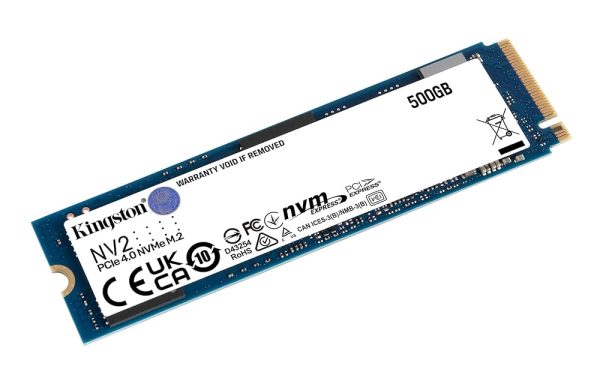 M2 SSD - Kingston NV2 M.2 2280 500GB NVMe PCIe 4.0 Internal SSD - Image 2