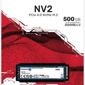 M2 SSD - Kingston NV2 M.2 2280 500GB NVMe PCIe 4.0 Internal SSD