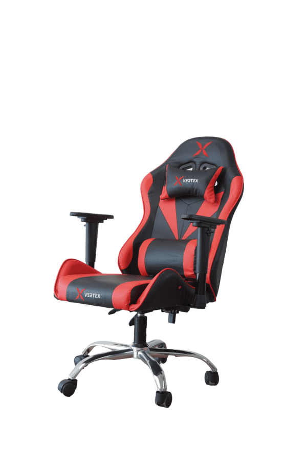 სავარძელი - Vertex Gemu Gaming Chair Black & Red PVC - Image 3