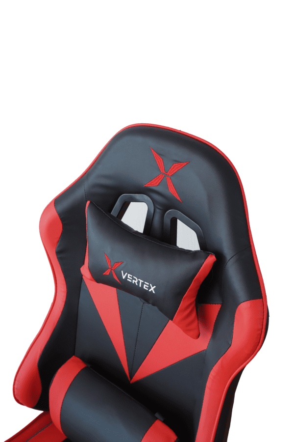 სავარძელი - Vertex Gemu Gaming Chair Black & Red PVC - Image 4