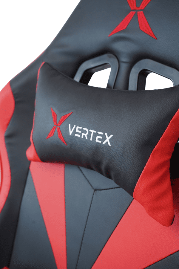 სავარძელი - Vertex Gemu Gaming Chair Black & Red PVC - Image 5