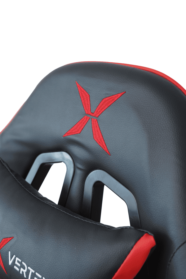 სავარძელი - Vertex Gemu Gaming Chair Black & Red PVC - Image 2