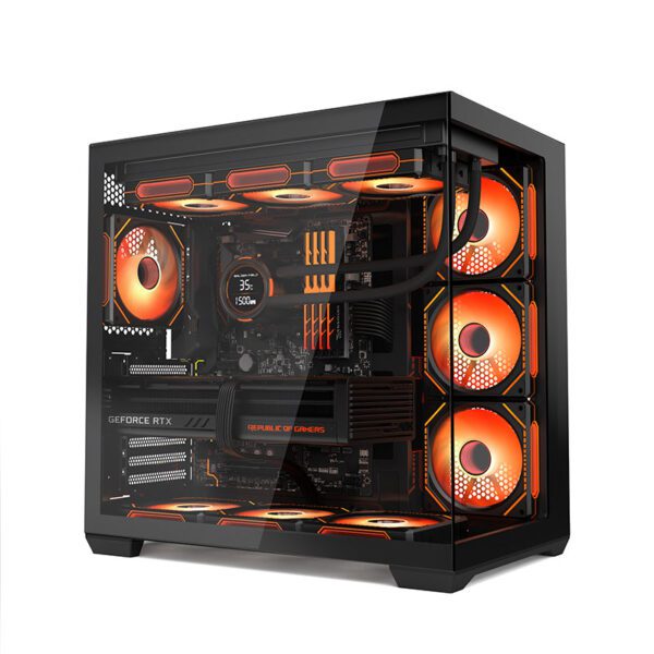 ქეისი - Golden Field GQ360 ATX Case (Black)