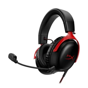 ყურსასმენი -  HyperX Cloud III – Wired Gaming Headset, PC, PS5, Xbox Series X|S Black/Red