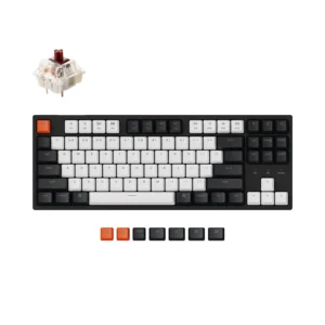 კლავიატურა - Keychron C1 87 Key Gateron RGB Hot-Swap Brown Switch (Black)