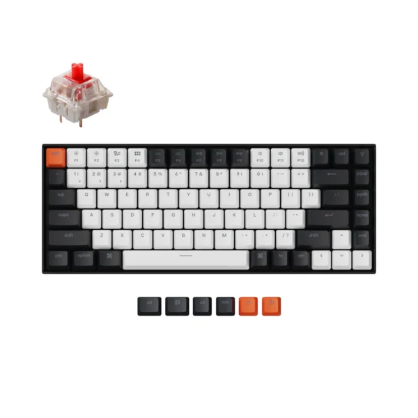 კლავიატურა - Keychron K2 84 Key Aluminum Frame Hot-Swap Gateron RGB Red - Image 2