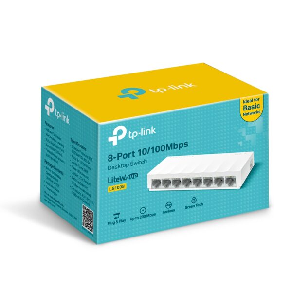 ქსელის კომუტატორი - TP-link LS1008 Desktop Switch Unmanaged - Image 2