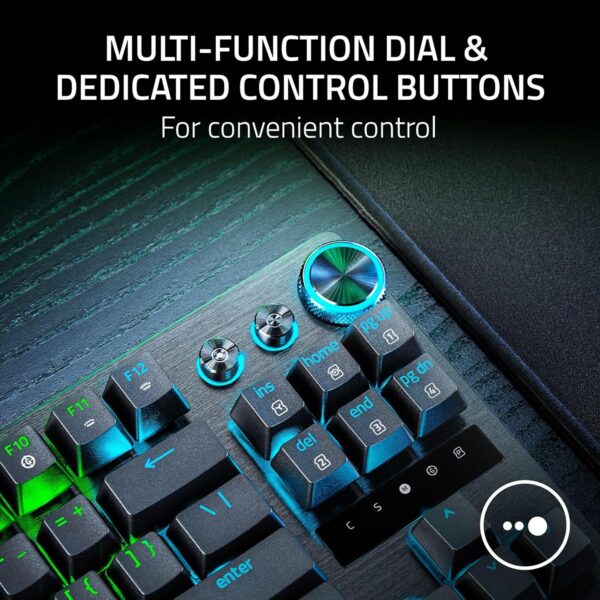 კლავიატურა - Razer Keyboard Huntsman V3 Pro TKL RGB 84key Analog Optical Switches USB-A EN, black - Image 4