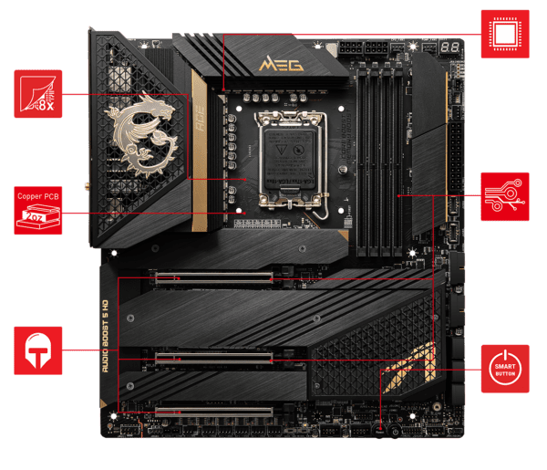 დედადაფა - MSI MEG Z690 ACE - Image 3