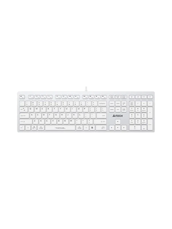 კლავიატურა - A4tech Fstyler FX50 Low Profile Scissor Switch Keyboard EN/RU Grey