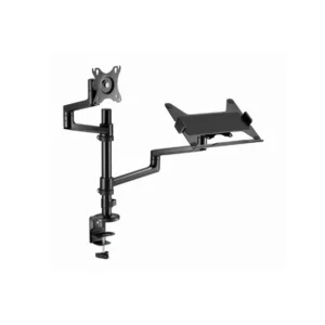 მონიტორის საკიდი - Gembird MA-DA-04 Desk mounted adjustable monitor arm with notebook tray 17"-32"