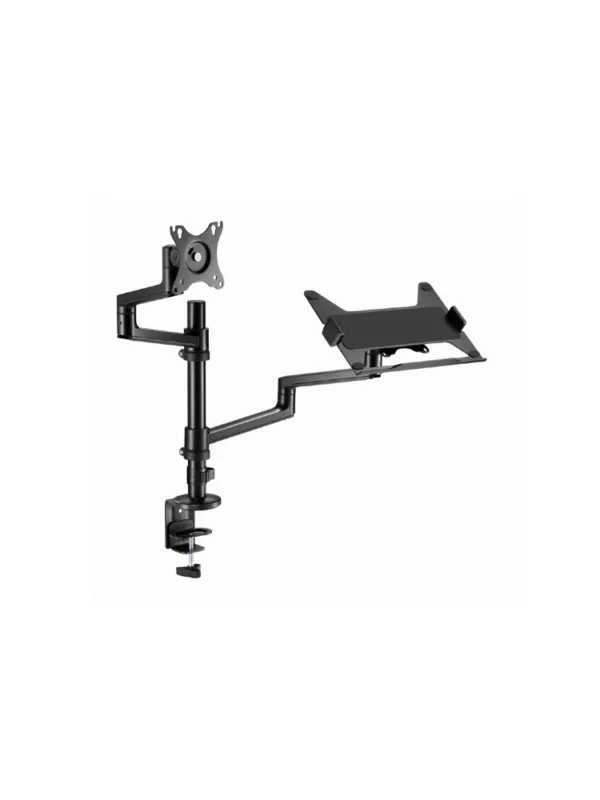 მონიტორის საკიდი - Gembird MA-DA-04 Desk mounted adjustable monitor arm with notebook tray 17"-32"