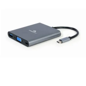 ადაპტერი: Gembird A-CM-COMBO6-01 USB Type-C 6-in-1 multi-port adapter