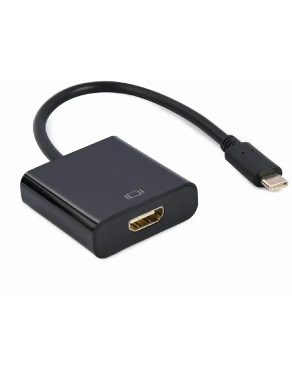 ადაპტერი: Gembird A-CM-HDMIF-04 USB Type-C to HDMI adapter 4K/60Hz 15cm Black