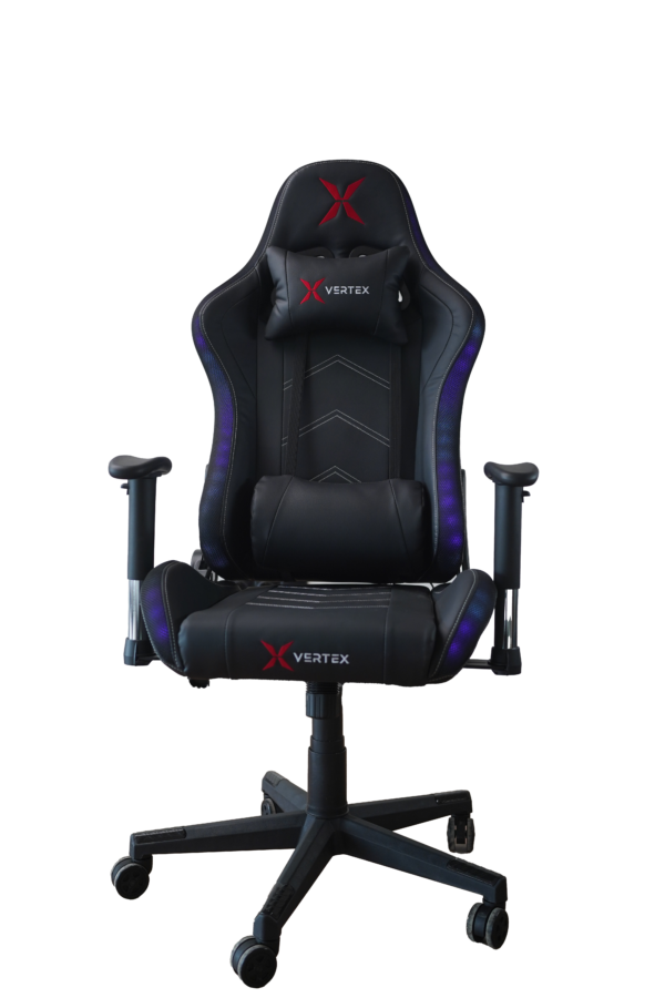 სავარძელი - Vertex Illidan Gaming Chair RGB Black PU - Image 5