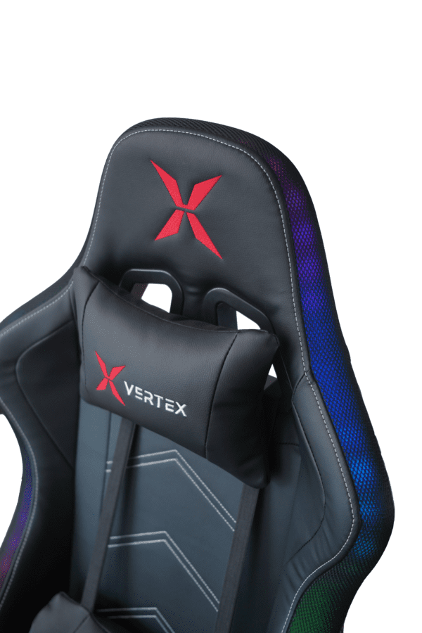 სავარძელი - Vertex Illidan Gaming Chair RGB Black PU - Image 6