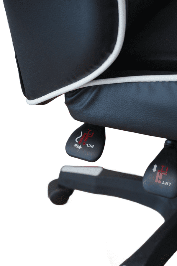 სავარძელი - Vertex Noho Gaming Chair Black PVC - Image 6
