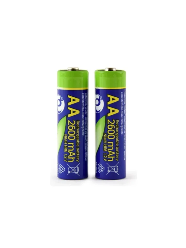 ელემენტი - Gembird EG-BA-AA26-01 Ni-MH rechargeable AA batteries 2-Pack
