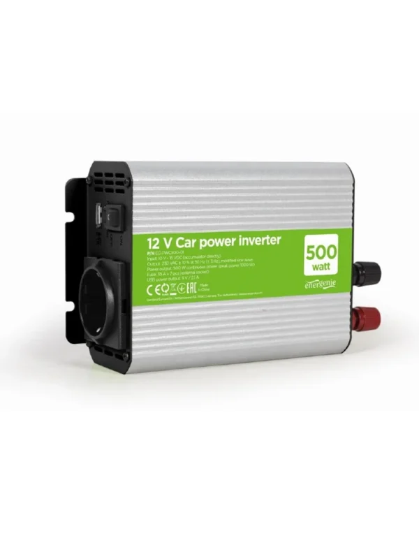 ინვენტორი - Gembird EG-PWC500-01 12 V Car power inverter 500W