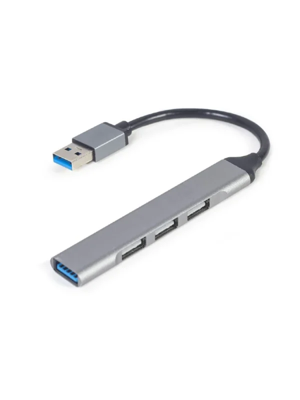 USB ჰაბი - Gembird UHB-U3P1U2P3-02 4-port USB hub (USB3 x 1 port, USB2 x 3 ports) Silver