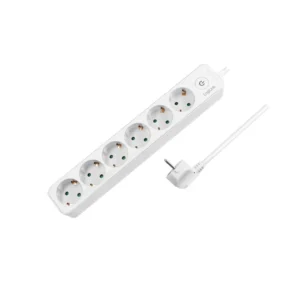 დენის ადაპტორი - Logilink LPS247 Socket Outlet 6-Way + Switch 1.5m White