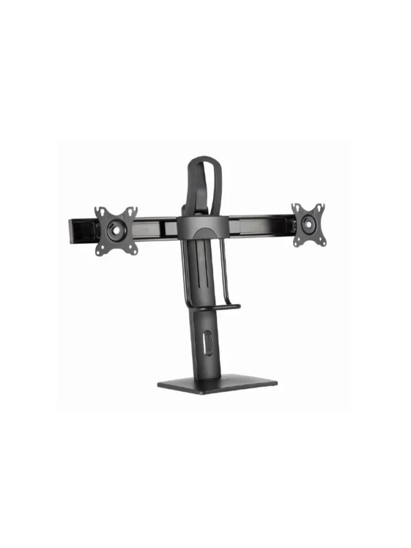მონიტორის სადგამი - Gembird MS-D2-01 Double monitor desk stand height adjustable 17"-27"