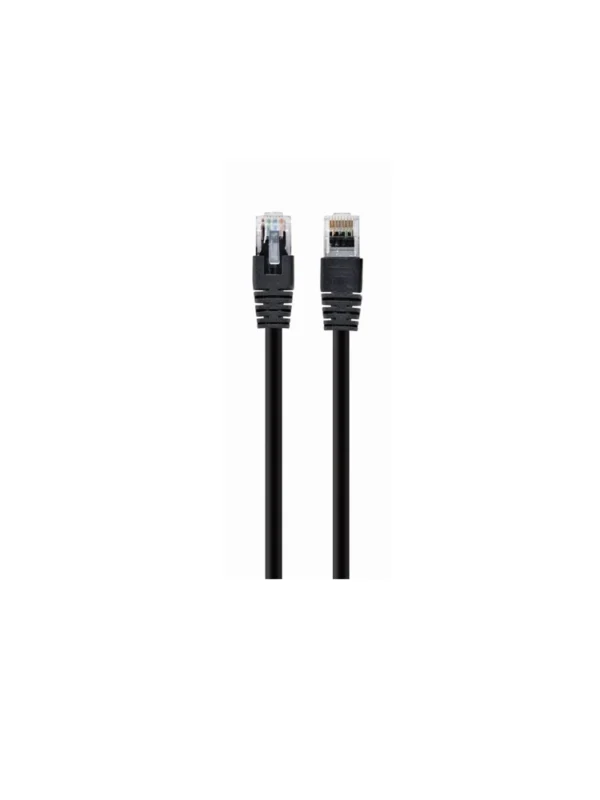 ქსელის კაბელი - Gembird PP12-1M/BK Patch Cord UTP CAT5E 1m Black