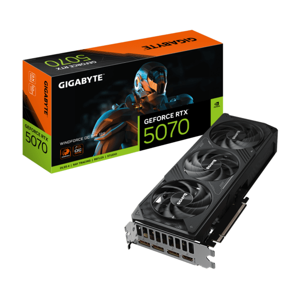 ვიდეობარათი - Gigabyte GeForce RTX 5070 WINDFORCE OC SFF 12GB 192-Bit GDDR7