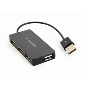 USB ჰაბი: Gembird UHB-U2P4-04 4-port USB hub black