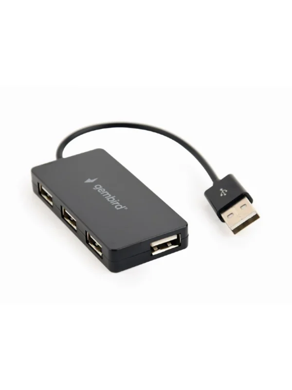 USB ჰაბი: Gembird UHB-U2P4-04 4-port USB hub black
