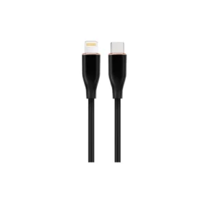 კაბელი - Gembird CC-USB2S-CM8PM-1.5M-bk Premium silicon USB Type-C to 8-pins charging & data cable 1.5m Black