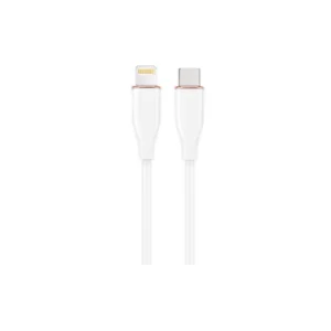 კაბელი - Gembird CC-USB2S-CM8PM-1.5M-w Premium silicon USB Type-C to 8-pins charging & data cable 1.5m White