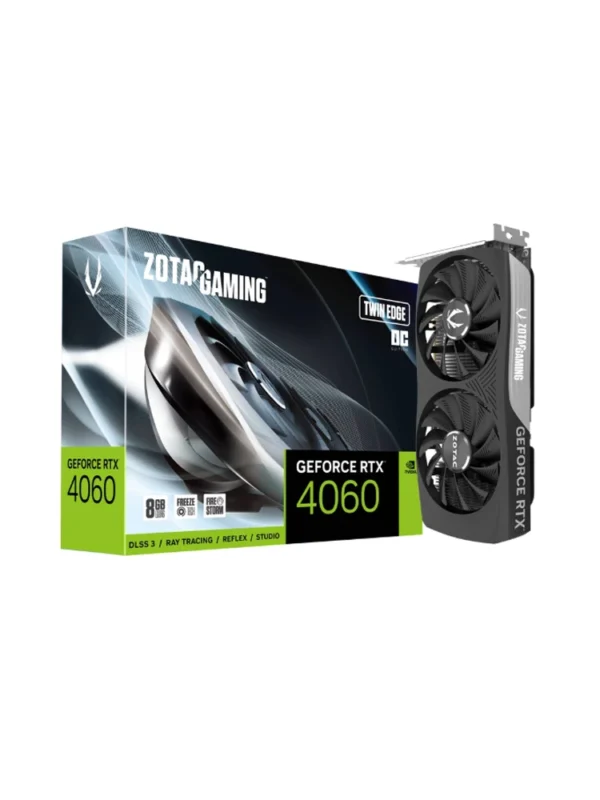 ვიდეო დაფა - Zotac GAMING GeForce RTX4060 8GB Twin Edge OC 128-Bit GDDR6 - ZT-D40600H-10M