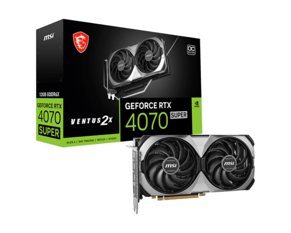 ვიდეობარათი - MSI GeForce RTX 4070 SUPER 12G VENTUS 2X OC