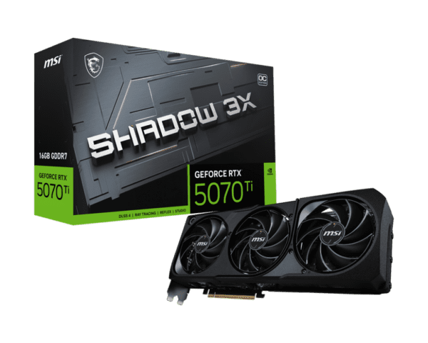 ვიდეობარათი - MSI GeForce RTX 5070 Ti 16G SHADOW 3X OC