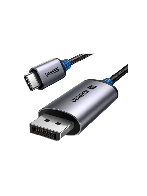 ვიდეო კაბელი UGREEN CM556 (25158), Type C to DisplayPort, 2m, Black/Grey