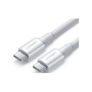 USB კაბელი UGREEN US300 (60551) USB2.0 Type-C to Type-C Male Cable 100W, 1m, White