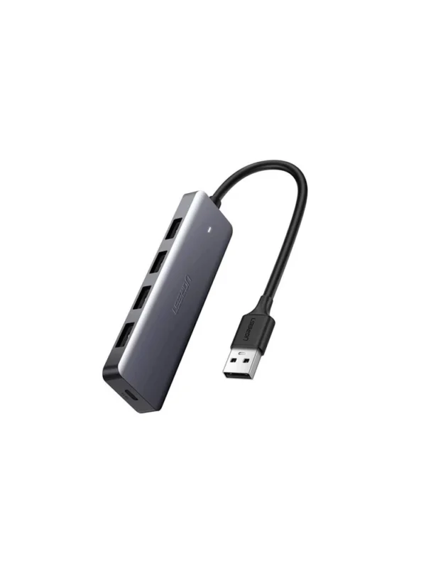 USB ჰაბი UGREEN CM219 (50985) UGREEN USB 3.0 4 Ports Hub Gray