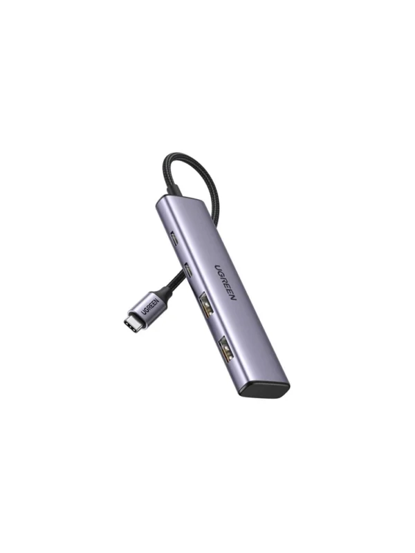 USB-C ჰაბი UGREEN CM473 (15395), Type-C, USB, Hub, Grey