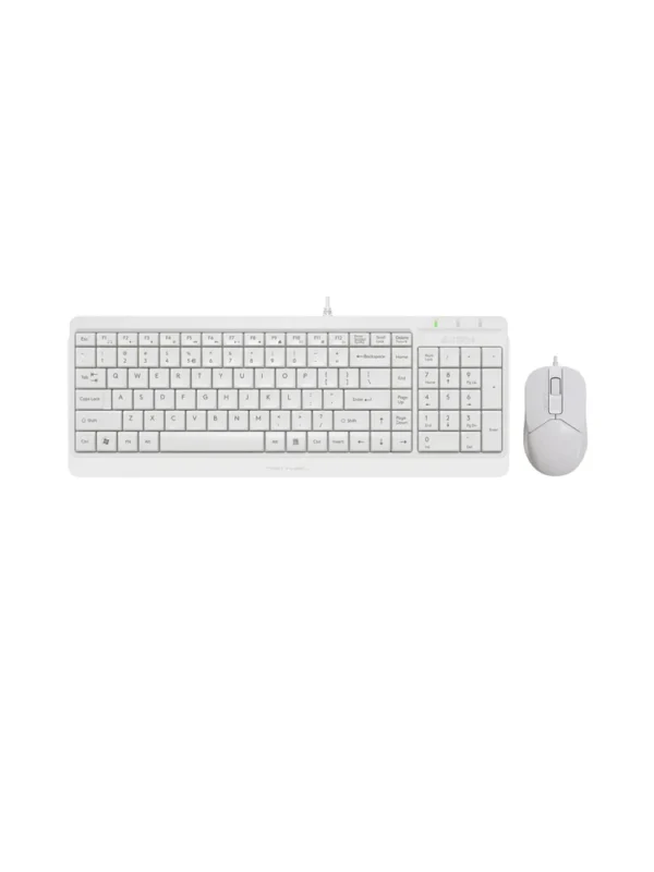 კლავიატურა-მაუსი - A4Tech Fstyler F1512 2-Section Desktop Set White