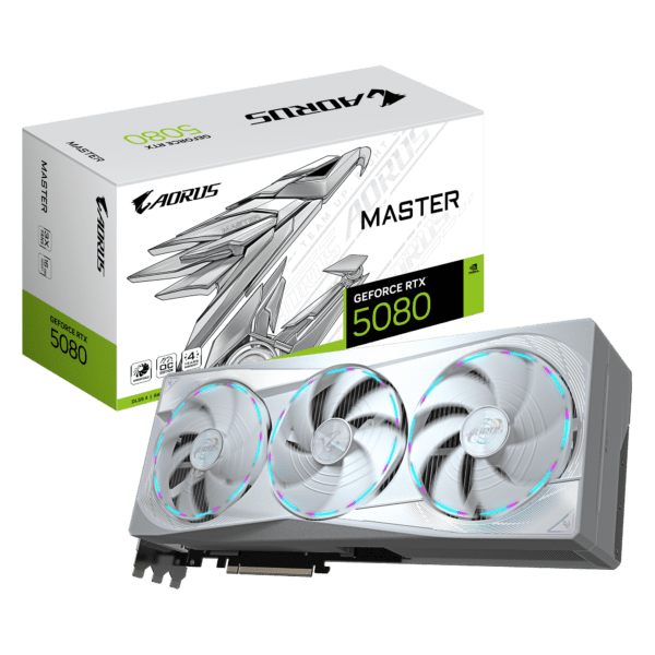ვიდეობარათი - Gigabyte AORUS GeForce RTX 5080 MASTER ICE 16G