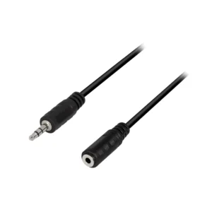 კაბელი - Logilink CA1055 3.5mm 3-Pin/M to 3.5mm 3-Pin/F Audio Cable Black 5m