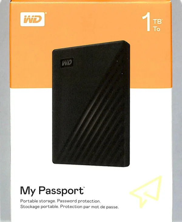 ვინჩესტერი - WD – My Passport 1TB External USB 3.0 Portable Hard Drive – Black - Image 2