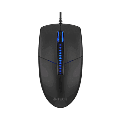 A4Tech N-530S Wired Illuminated Optical Mouse Black
