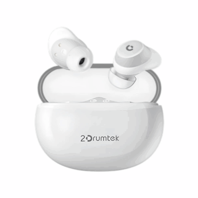 A4Tech 2Drumtek B27 True Wireless Earphone Grayish White