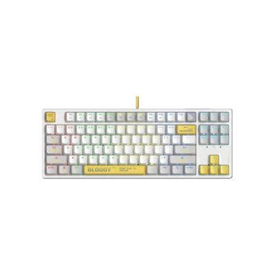 A4Tech Bloody S87 RGB Mechanical Red Plus Switch Keyboard Energy White