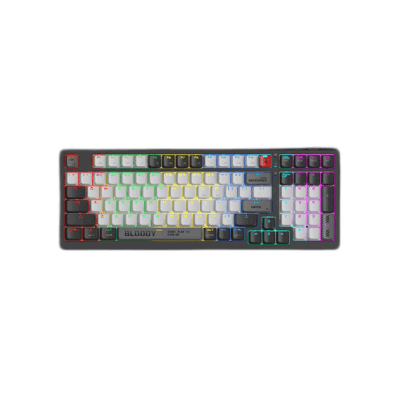 A4Tech Bloody WS98 Dual-Core Wireless Mechanical Keyboard BLMS Red Plus Switch Bloody Grey
