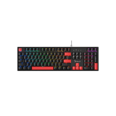 At Home A4tech Bloody S510R RGB Mechanical Gaming Keyboard US Layout Fire Black (Red Switch)