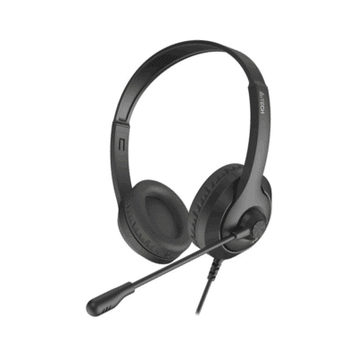 At Home A4tech Fstyler FH100U USB Stereo Headset With Mic Stone Black