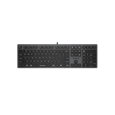 At Home A4tech Fstyler FX50 Low Profile Scissor Switch Keyboard EN/RU Grey